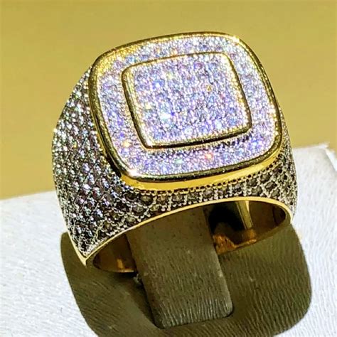 iced out versace ring|Exploring Hip Hop Bling: The Rise of Men's Iced Out Rings .